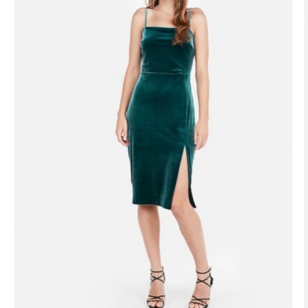 Express Velvet Midi Dress
